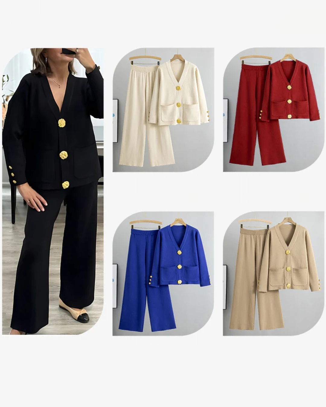 Elegant Two-Piece Knit Set
