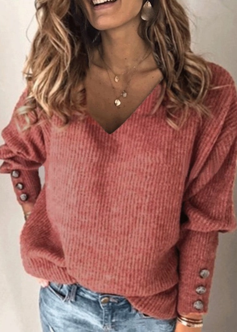 Timeless V-Neck Knit Sweater