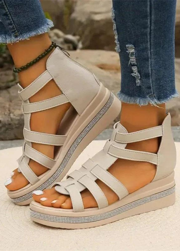Sparkling Wedge Sandals
