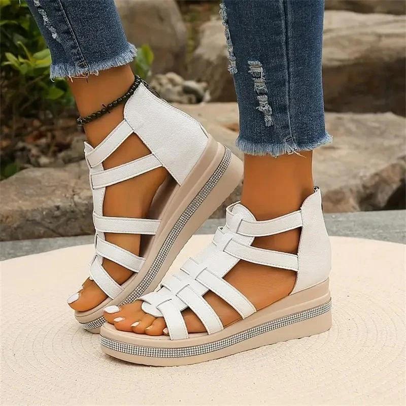 Sparkling Wedge Sandals