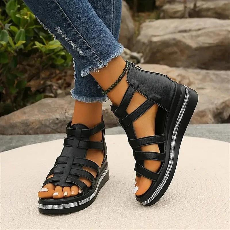 Sparkling Wedge Sandals