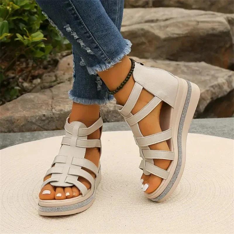Sparkling Wedge Sandals
