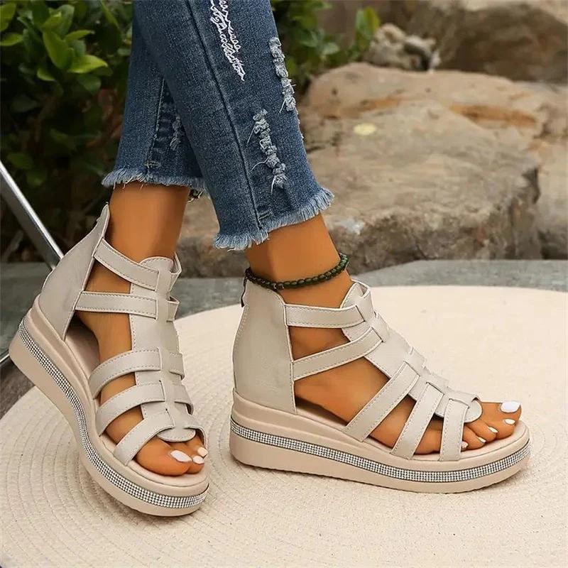 Sparkling Wedge Sandals