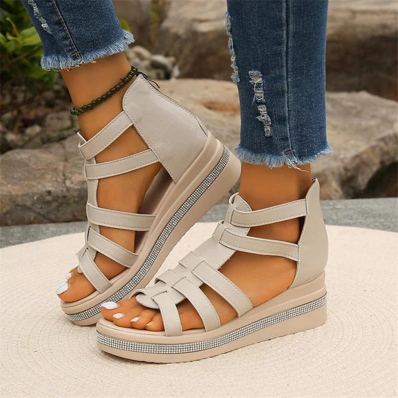 Sparkling Wedge Sandals