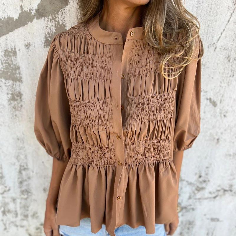 Brenda Boho Smocked Blouse