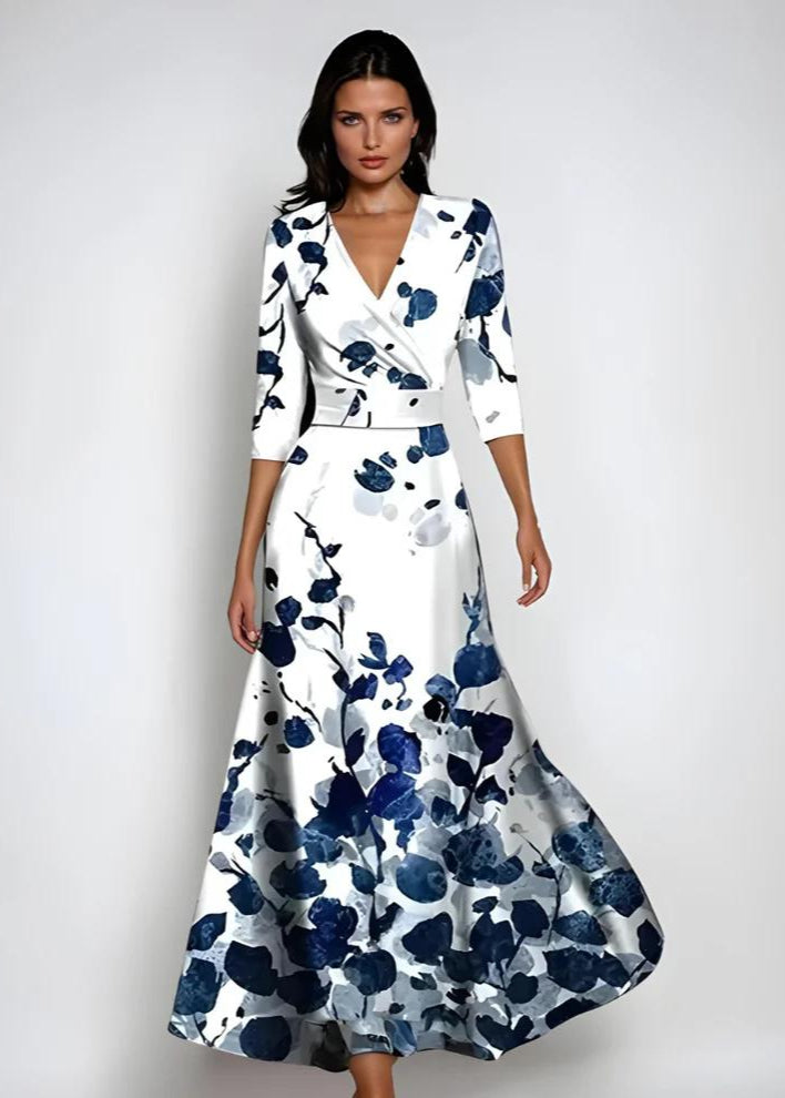 Floral Wrap Maxi Dress