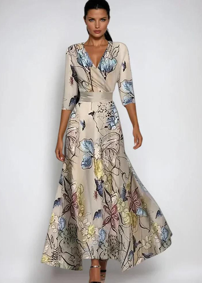 Floral Wrap Maxi Dress