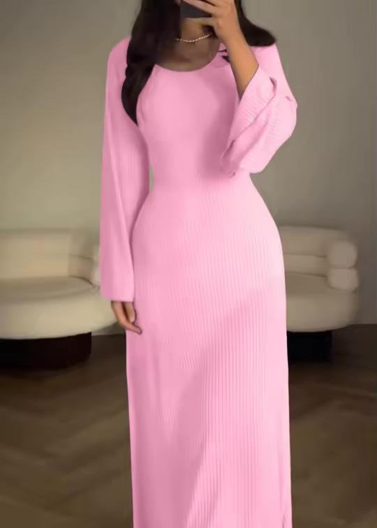 Elegant Knitted Maxi Dress