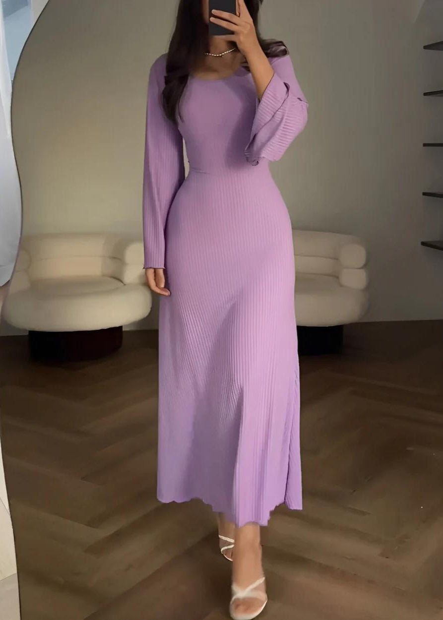 Elegant Knitted Maxi Dress
