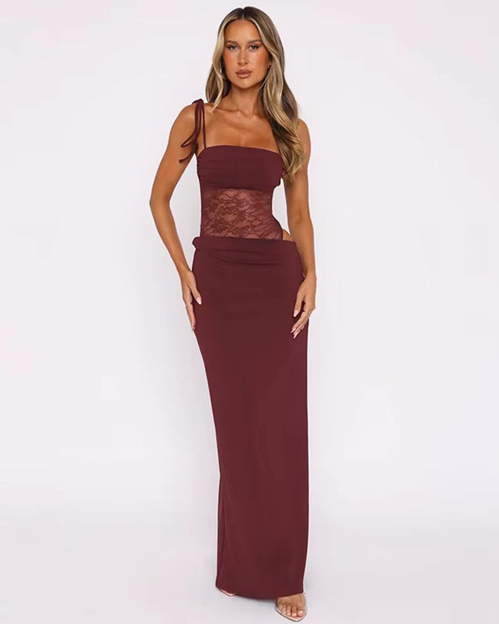 Mesh Maxi Dress