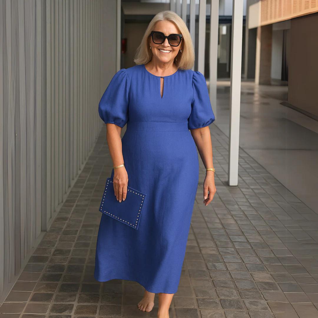 Sophia V-Neck Midi Dress