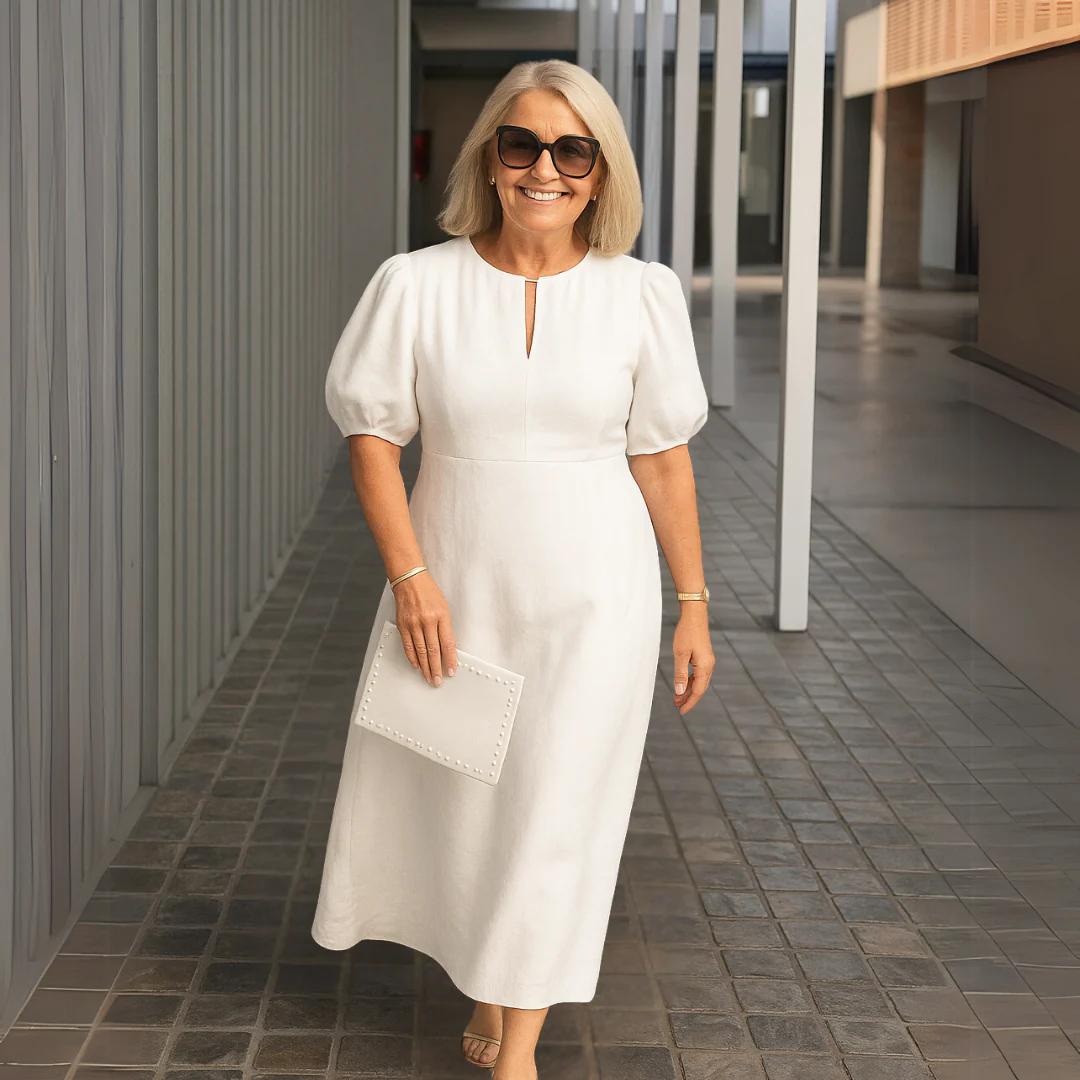 Sophia V-Neck Midi Dress