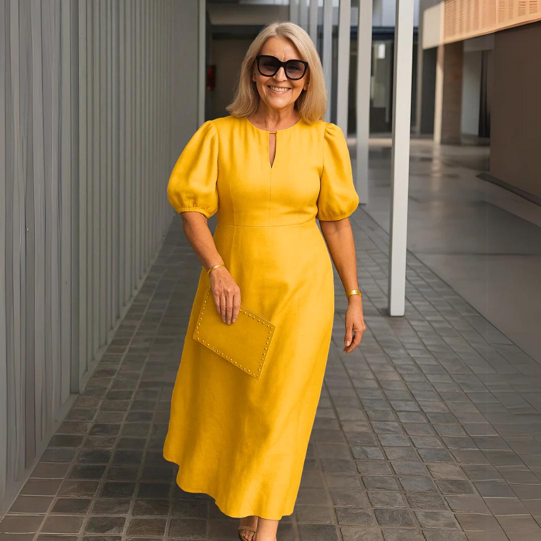 Sophia V-Neck Midi Dress