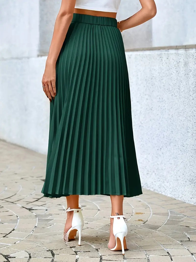 Elegant Draped Maxi Skirt