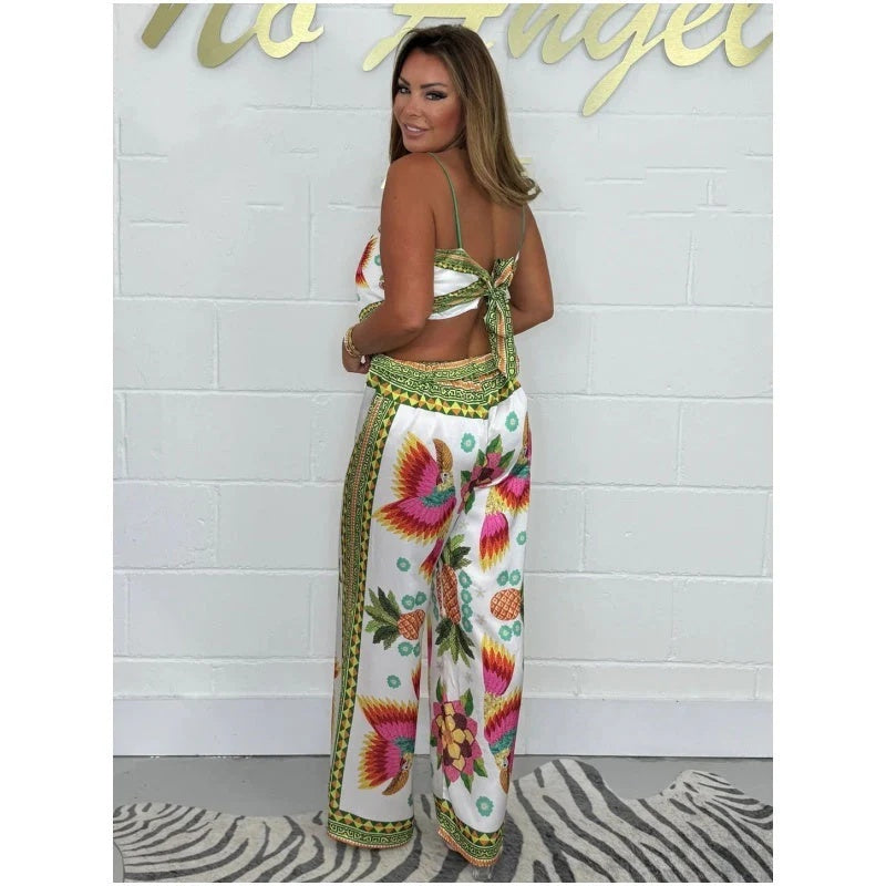Vibrant Spaghetti Strap Two-Piece Set