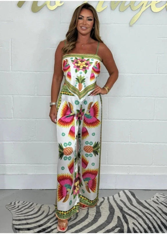 Vibrant Spaghetti Strap Two-Piece Set