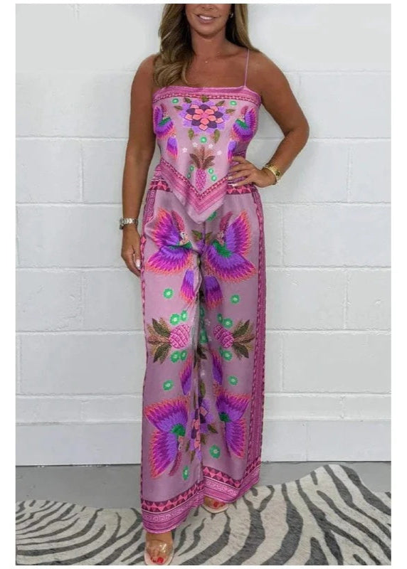 Vibrant Spaghetti Strap Two-Piece Set