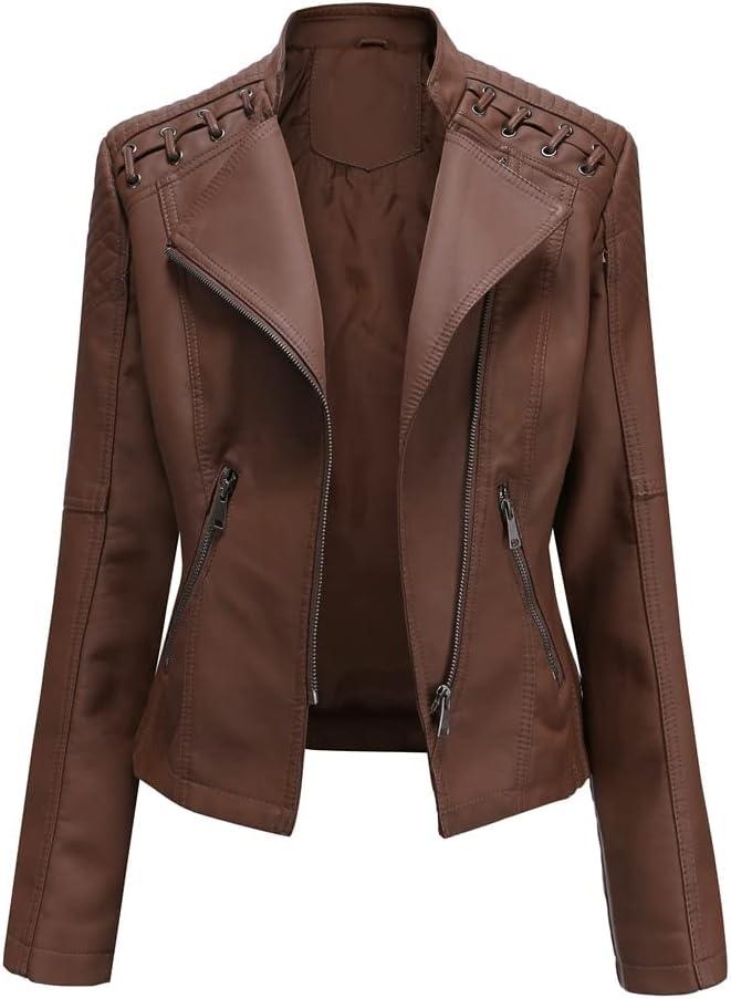 PU Leather Biker Jacket