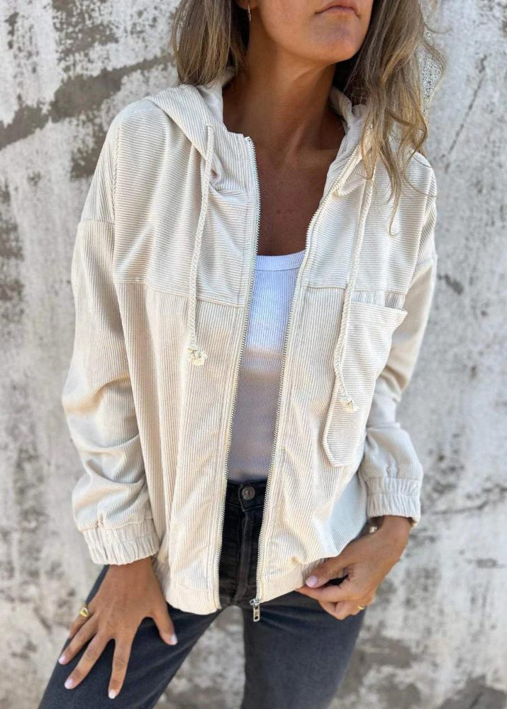 Naomi Corduroy Zip-Up Jacket