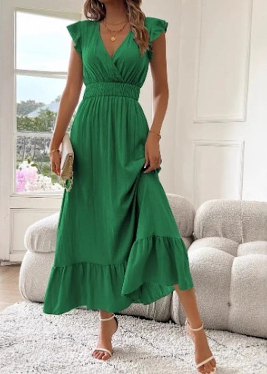 Solara Ruffle Maxi Dress