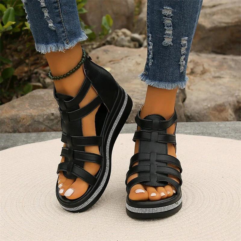 Sparkling Wedge Sandals