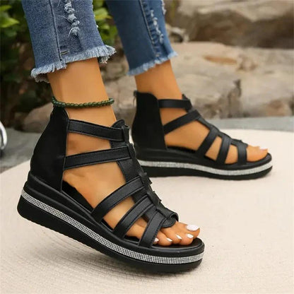 Sparkling Wedge Sandals