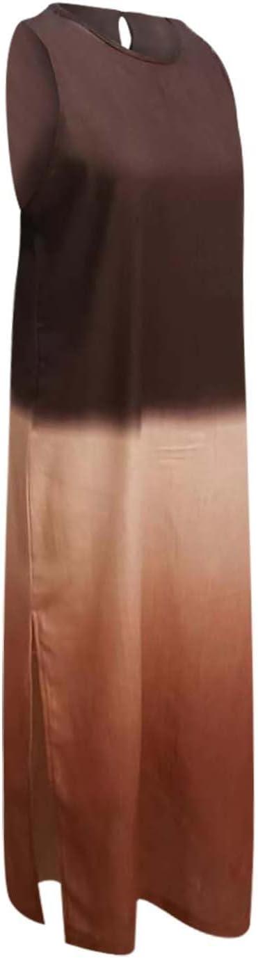 Casual Sleeveless Tie-Dye Dress