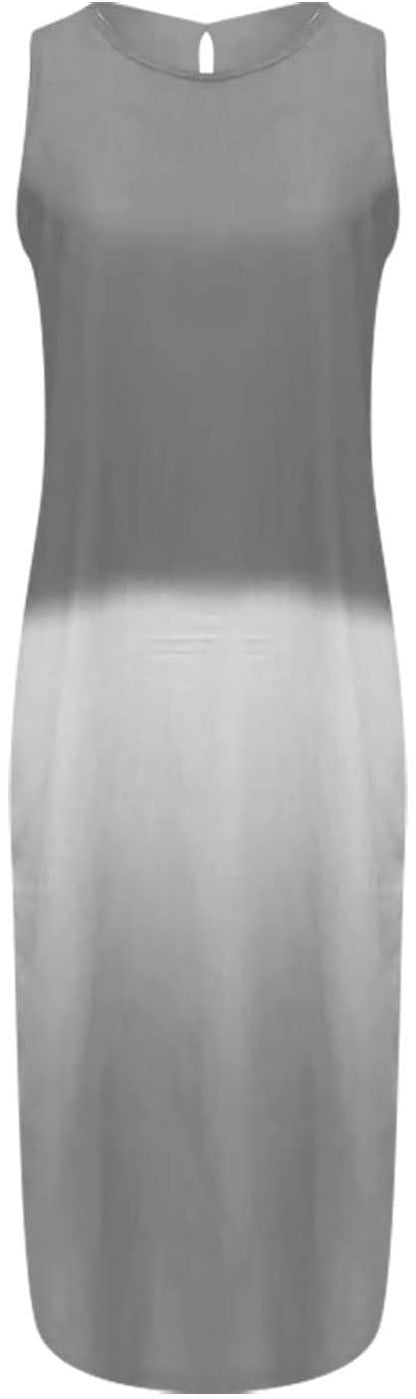 Casual Sleeveless Tie-Dye Dress