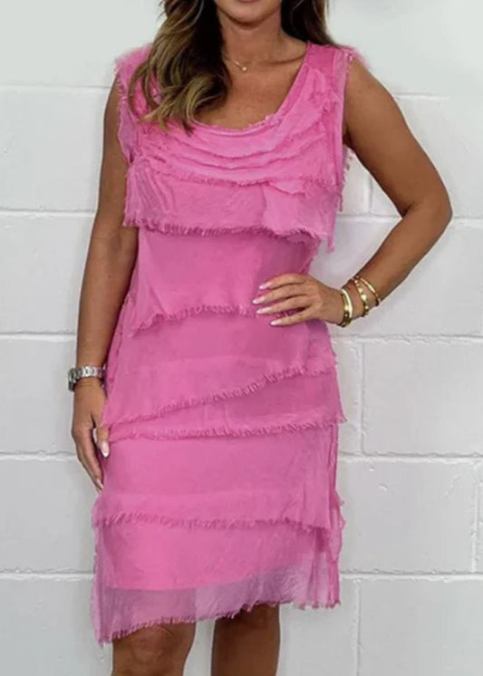 Effortless Layered Silk Dress