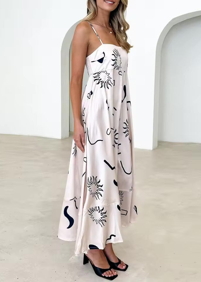 Bohemian Spaghetti Strap Maxi Dress