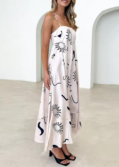 Bohemian Spaghetti Strap Maxi Dress