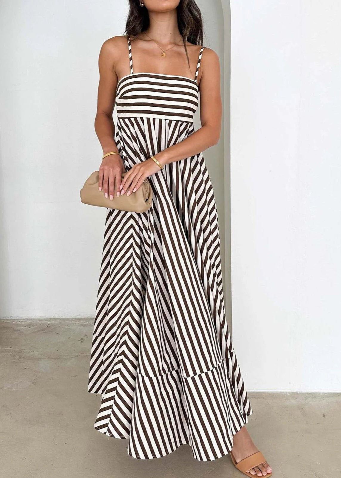 Bohemian Spaghetti Strap Maxi Dress