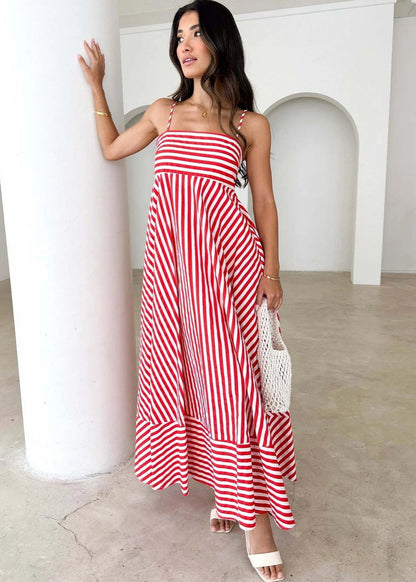 Bohemian Spaghetti Strap Maxi Dress