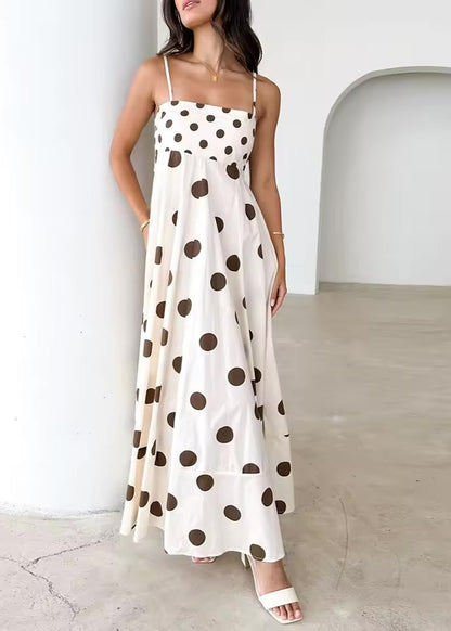 Bohemian Spaghetti Strap Maxi Dress