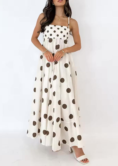Bohemian Spaghetti Strap Maxi Dress