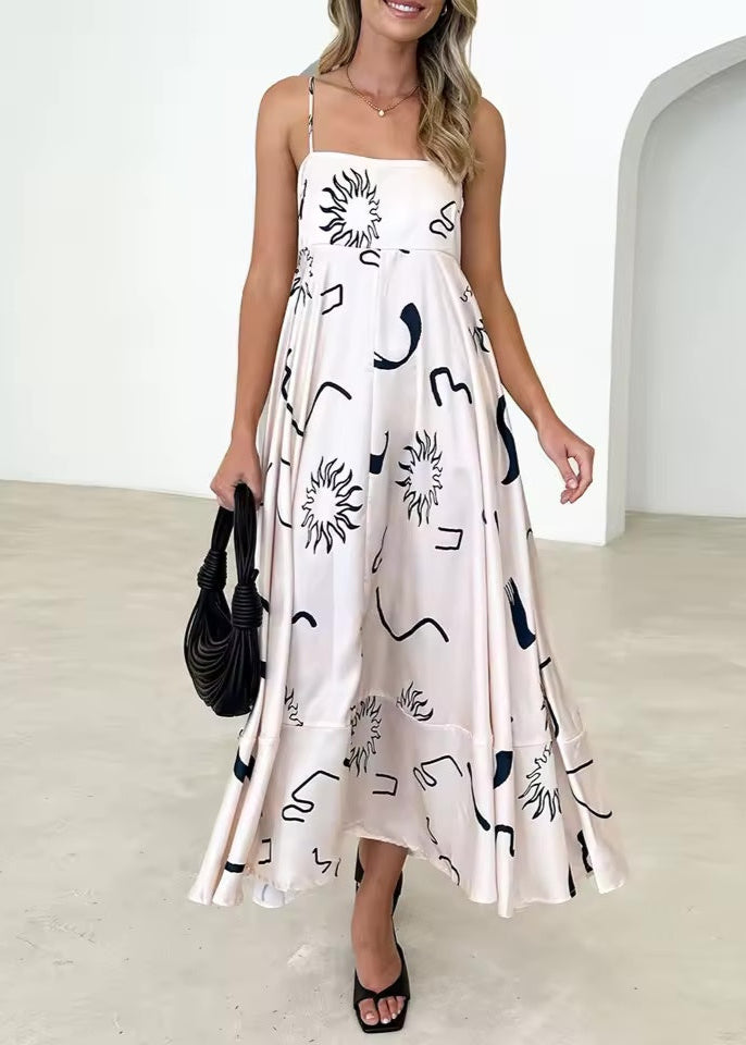 Bohemian Spaghetti Strap Maxi Dress