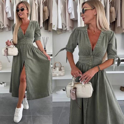 Radiant Denim Dress