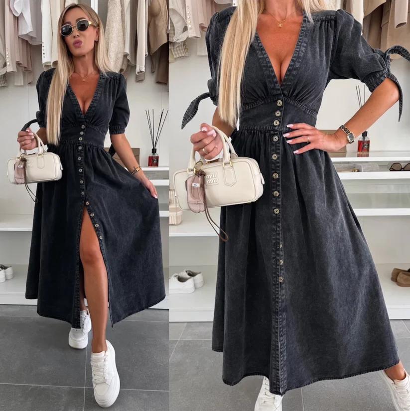 Radiant Denim Dress