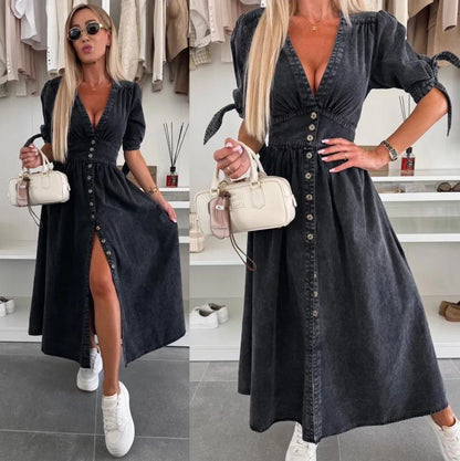 Radiant Denim Dress