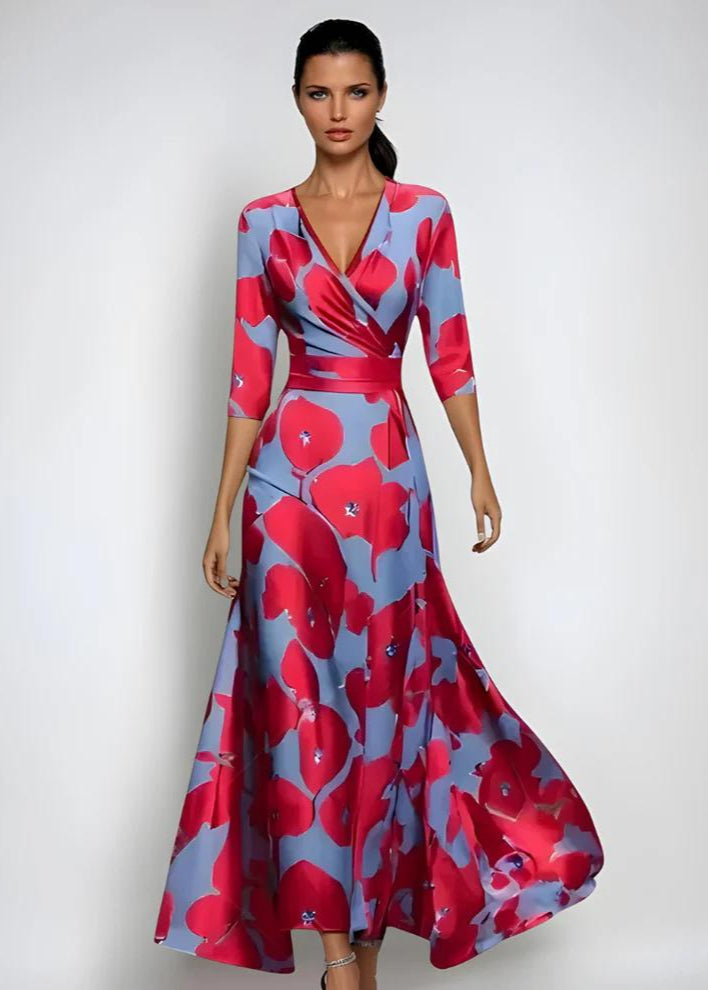 Floral Wrap Maxi Dress