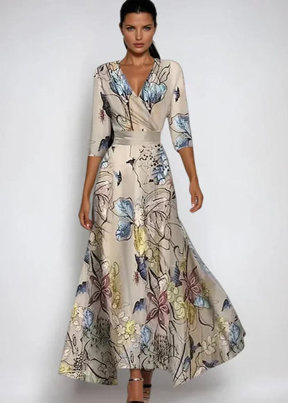 Floral Wrap Maxi Dress
