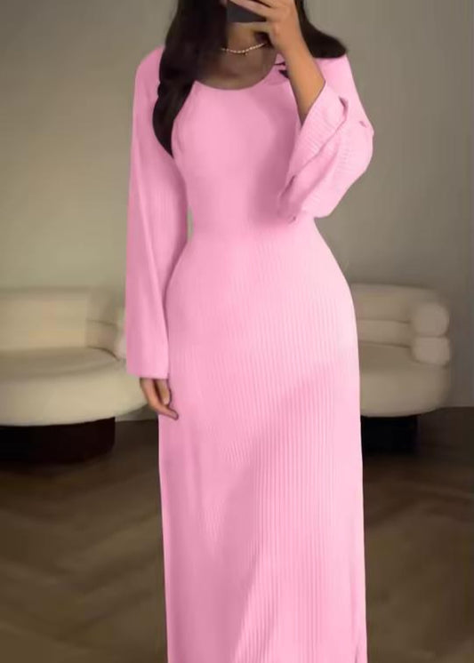 Elegant Knitted Maxi Dress