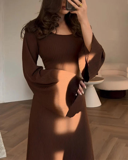 Elegant Knitted Maxi Dress