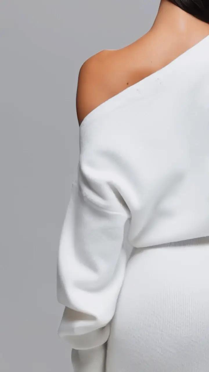 Off Shoulder Sweater Dress