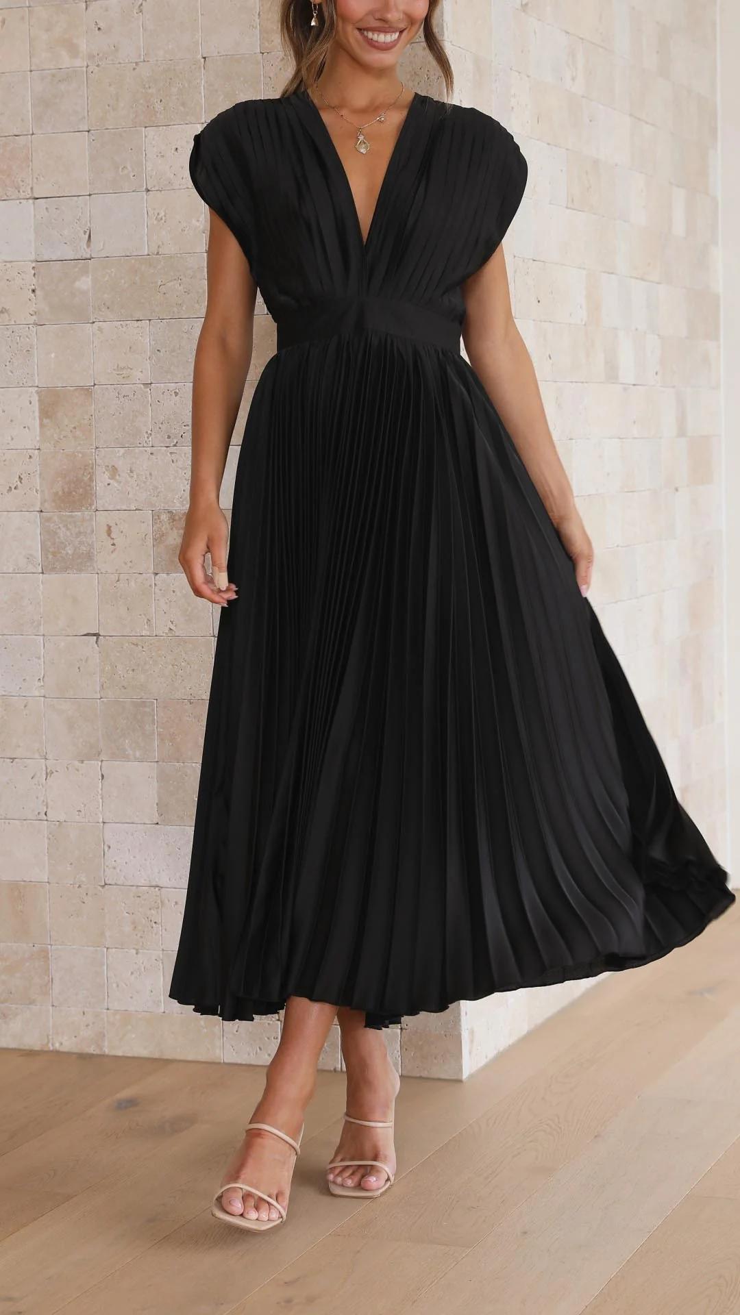 Elegant Pleated Dress