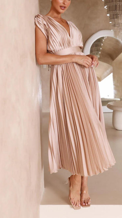 Elegant Pleated Dress