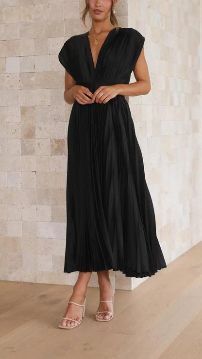 Elegant Pleated Dress
