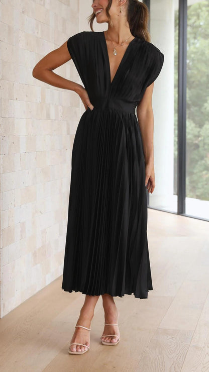 Elegant Pleated Dress