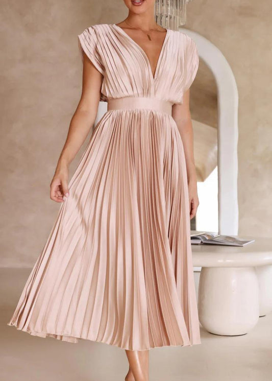 Elegant Pleated Dress