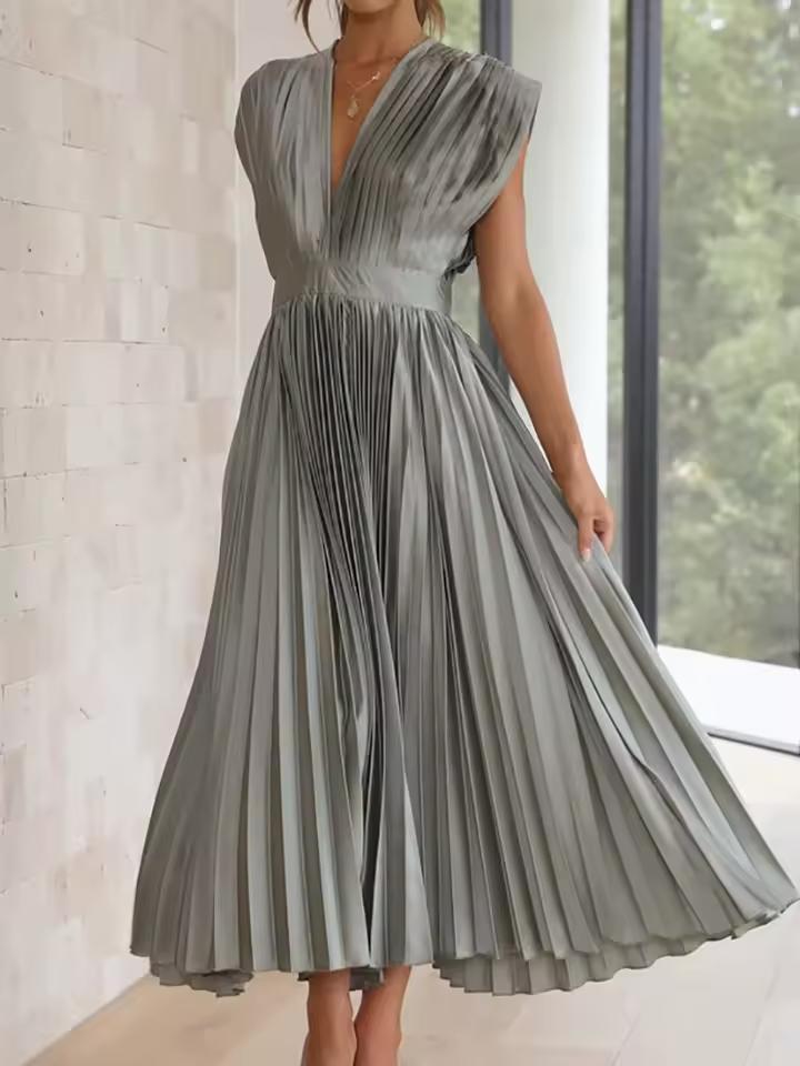 Elegant Pleated Dress